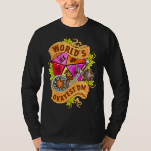World Okayest Dm D20サイコロゲームRpgボードゲーム Tシャツ