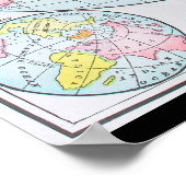 World on a Polar Projection (1892) ポスター (角)