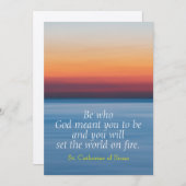 World on Fire Card 招待状 (正面/裏面)