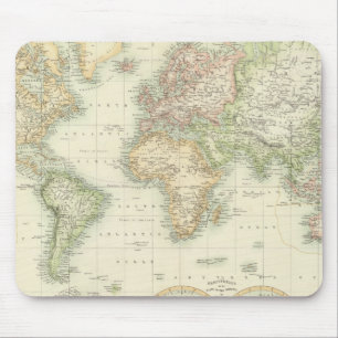 World On Mercator投影 マウスパッド