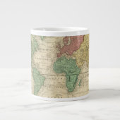 World on Mercators Projection 2 ジャンボコーヒーマグカップ (正面)