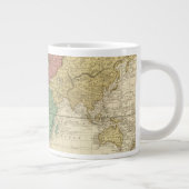World on Mercators Projection 2 ジャンボコーヒーマグカップ (右)