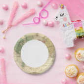 World on Mercators Projection 2 ペーパープレート (パーティー)