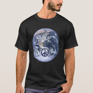 World Peace Earth Peace Symbol Design Tシャツ