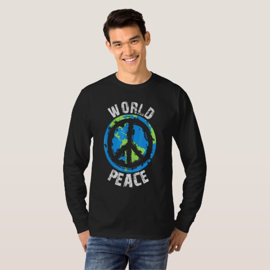 World Peace On Earth Love and Kindness Tシャツ (正面フル)