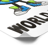 World Peace On Earth Shirt Global Love Peace Sign  ポスター (角)