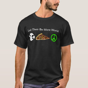 World Peace & Piece of Pizza Tシャツ