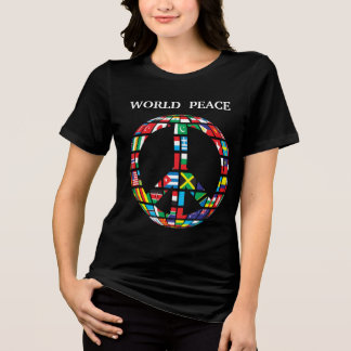 world peace T-shirt Tri-Blend Shirt トライブレンドＴシャツ