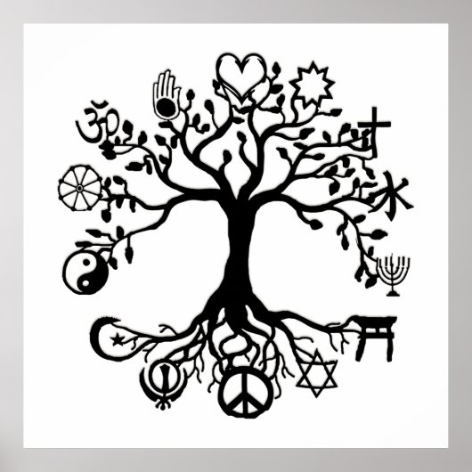 World Peace Tree Poster ポスター (正面)