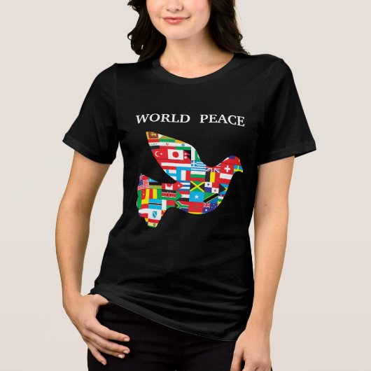 world peace Tri-Blend Shirt トライブレンドＴシャツ (正面)