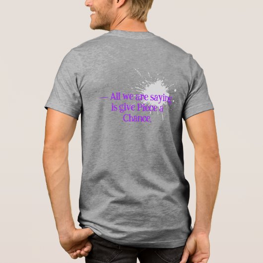 World Piece / Give Piece Tシャツ (裏面)