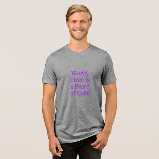 World Piece  / Give Piece Tシャツ (正面全面)
