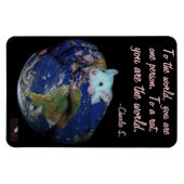 World Rat Flexi Magnet 4"x6" マグネット (横)