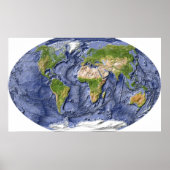 World Relief Map ポスター (正面)