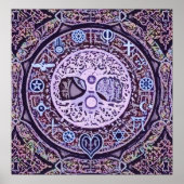 World Religions Tree of Life Peace ポスター (正面)