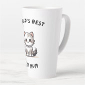 World’s Best Cat Mum –  Cat lovers gift カフェラテマグ (右アングル)
