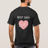 World’s Best Dad – Father and Son Cute Family Desi Tシャツ (裏面)