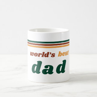 World’s Best Dad Mug | Retro 70s Father’s Day Gift コーヒーマグカップ
