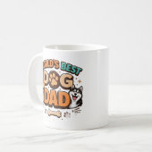 World’s Best Dog Dad | Custom Father’s Day コーヒーマグカップ (正面左)