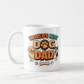 World’s Best Dog Dad | Custom Father’s Day コーヒーマグカップ (左)