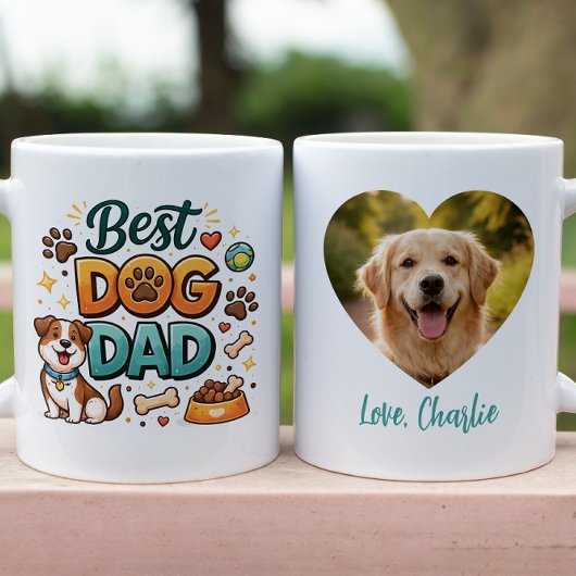 World’s Best Dog Dad | Custom Father’s Day コーヒーマグカップ