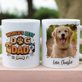 World’s Best Dog Dad | Custom Father’s Day マグカップ