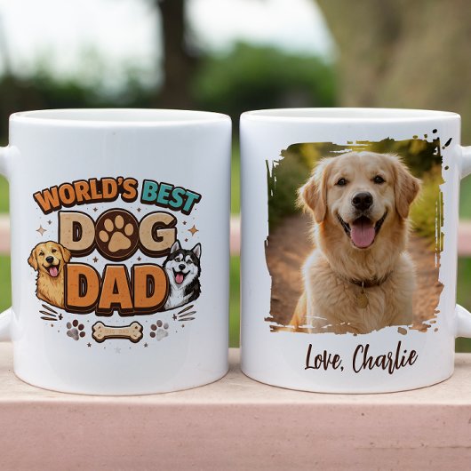 World’s Best Dog Dad | Custom Father’s Day マグカップ