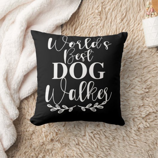 WORLD S BEST DOG WALKER クッション (ブランケット)