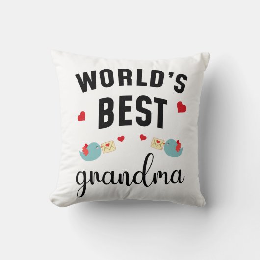 World’s Best Grandma – Perfect Gift For Grandma クッション (正面)