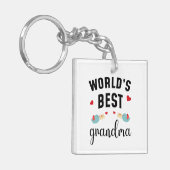 World’s Best Grandma – Perfect Gift for Loving Gra キーホルダー (正面左)