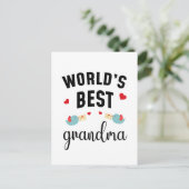 World’s Best Grandma – Sweet & Proud Grandma ポストカード (スタンド正面)