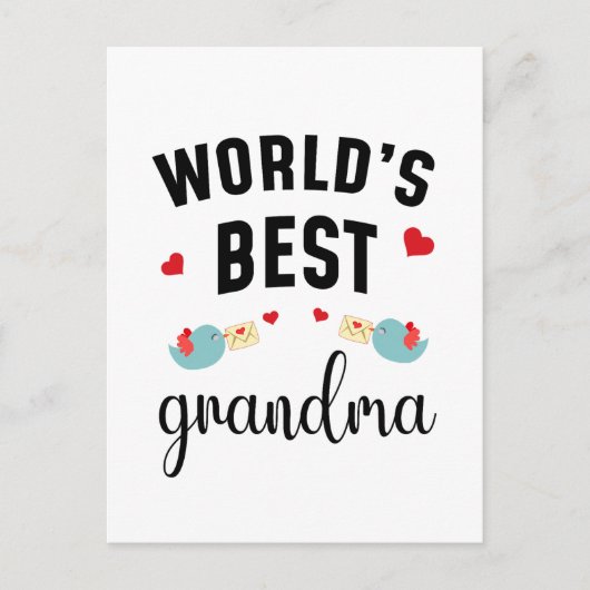 World’s Best Grandma – Sweet & Proud Grandma ポストカード (正面)