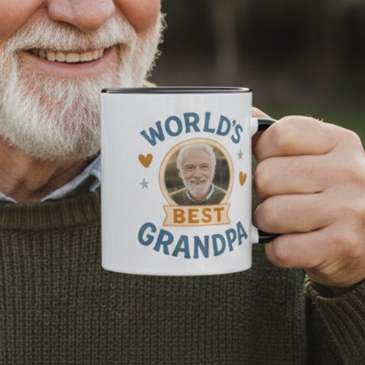 World’s Best Grandpa Photo Mug – Gift for Grandad マグカップ