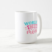 World’s Best Mom コーヒーマグカップ (正面右)