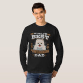 World S Best Pomeranian Dad Dog Owner Tシャツ (正面フル)