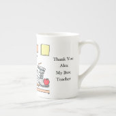 World’s Best Teacher Thank You ボーンチャイナマグカップ (右)
