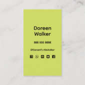 World’s Best Turtle Walker 名刺 (裏面)