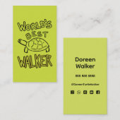 World’s Best Turtle Walker 名刺 (正面/裏面)