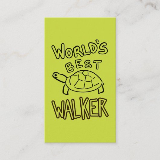 World’s Best Turtle Walker 名刺 (正面)