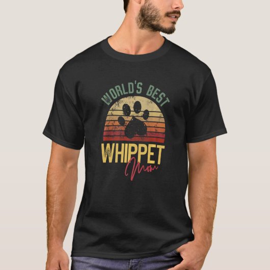 World´s Best Whippet Mom   Tシャツ (正面)