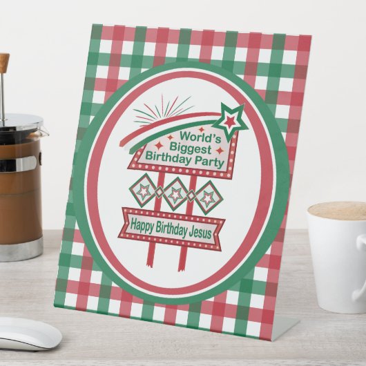 World’s Biggest Birthday Party Marquee 台座サイン (インサイチュ)