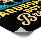 World’s Cardboard Box Breaker Funny Recycling Hero ポスター (角)