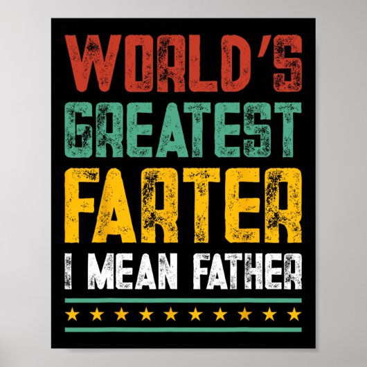 World &#; s Farter父素晴らし父Dを意味する ポスター (正面)