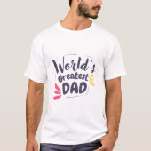 World’s Greatest Dad Minimalist T-Shirt Tシャツ (正面)