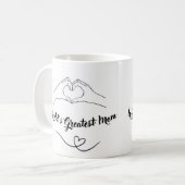 World’s Greatest Mom design Gift Mug  コーヒーマグカップ (正面左)