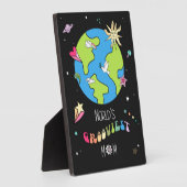 World’s Grooviest Mom Retro Plaque                 フォトプラーク (側面)