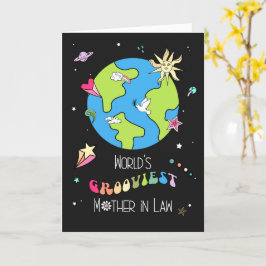 World’s Grooviest Mother in Law Mother’s Day Card  カード
