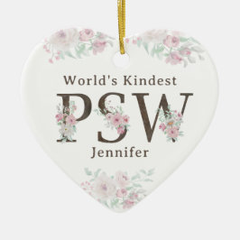 World’s Kindest  PSW Floral Christmas セラミックオーナメント
