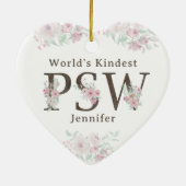 World’s Kindest PSW Floral Christmas セラミックオーナメント (裏面)