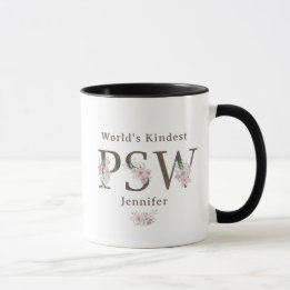 World’s Kindest  PSW Floral Christmas マグカップ